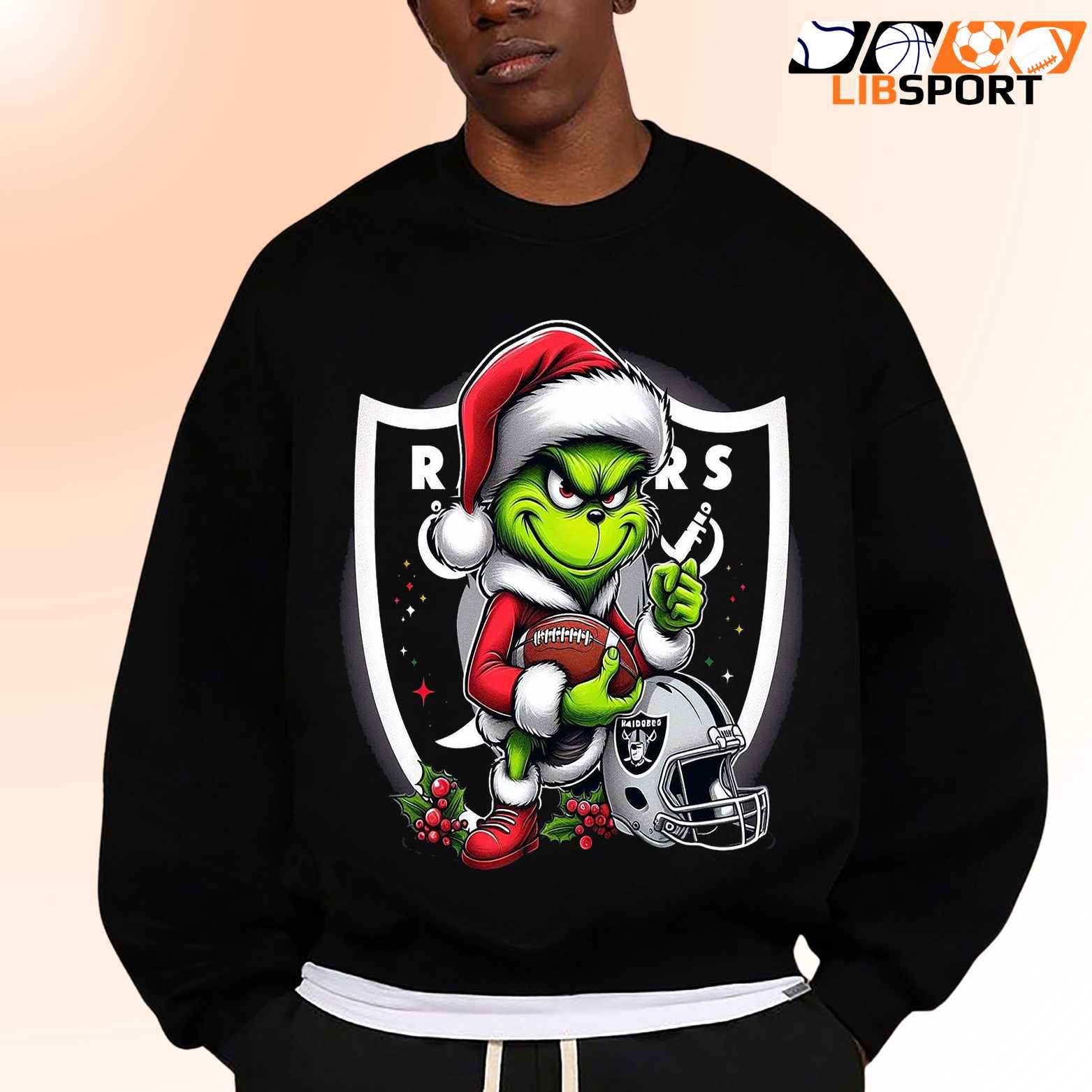 Las Vegasraiders Tee, Grinch Christmas T Shirt, Unisex Holiday Shirt
